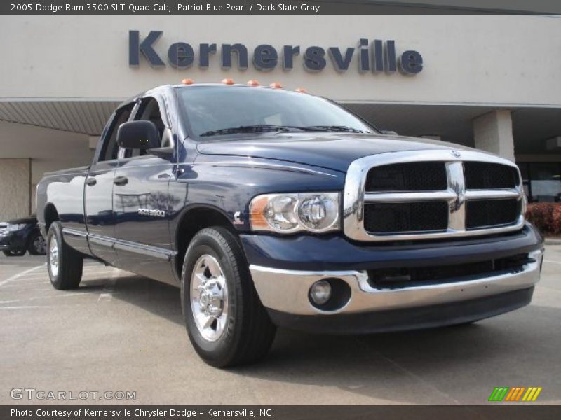 Patriot Blue Pearl / Dark Slate Gray 2005 Dodge Ram 3500 SLT Quad Cab