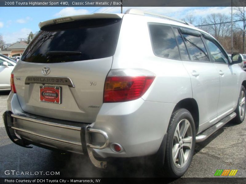 Classic Silver Metallic / Black 2008 Toyota Highlander Sport 4WD