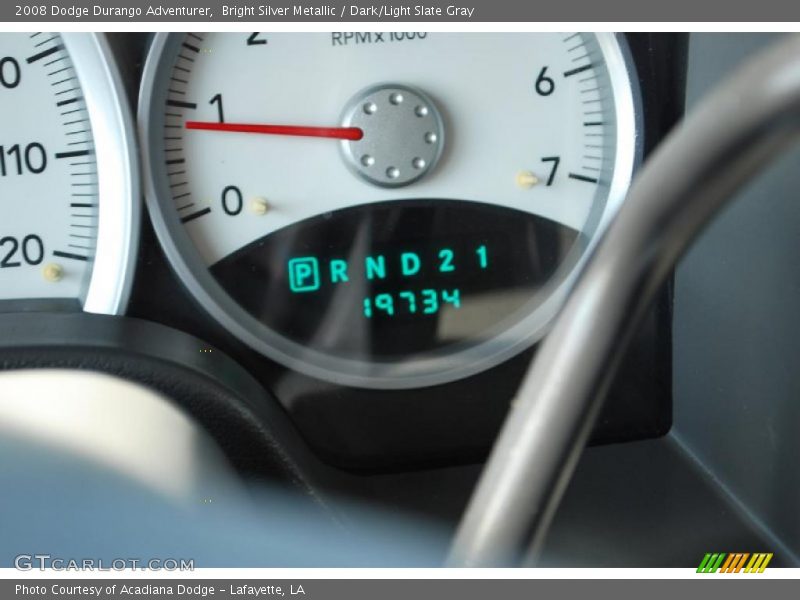 Bright Silver Metallic / Dark/Light Slate Gray 2008 Dodge Durango Adventurer