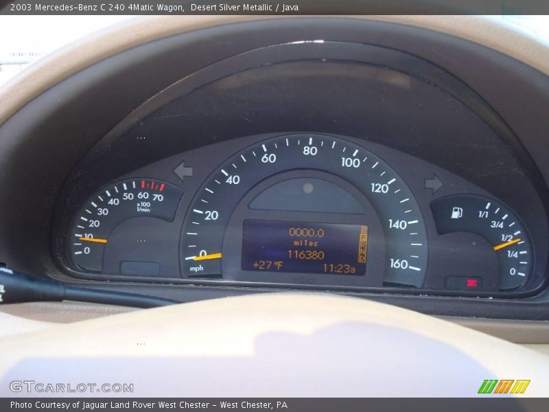 Desert Silver Metallic / Java 2003 Mercedes-Benz C 240 4Matic Wagon