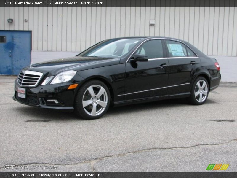 Black / Black 2011 Mercedes-Benz E 350 4Matic Sedan