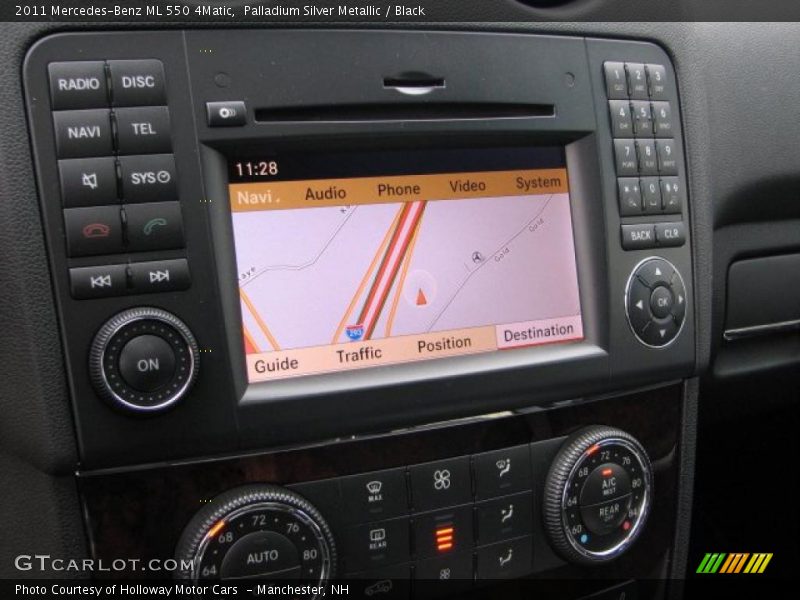 Controls of 2011 ML 550 4Matic