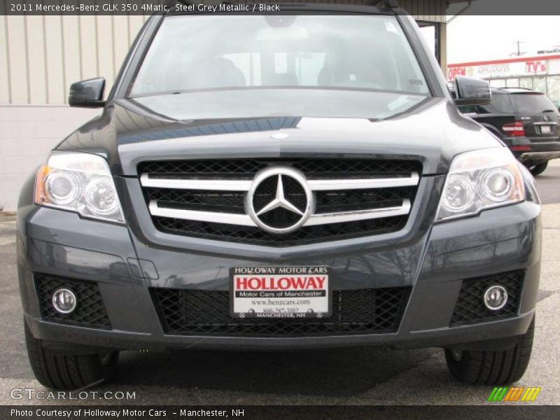 Steel Grey Metallic / Black 2011 Mercedes-Benz GLK 350 4Matic