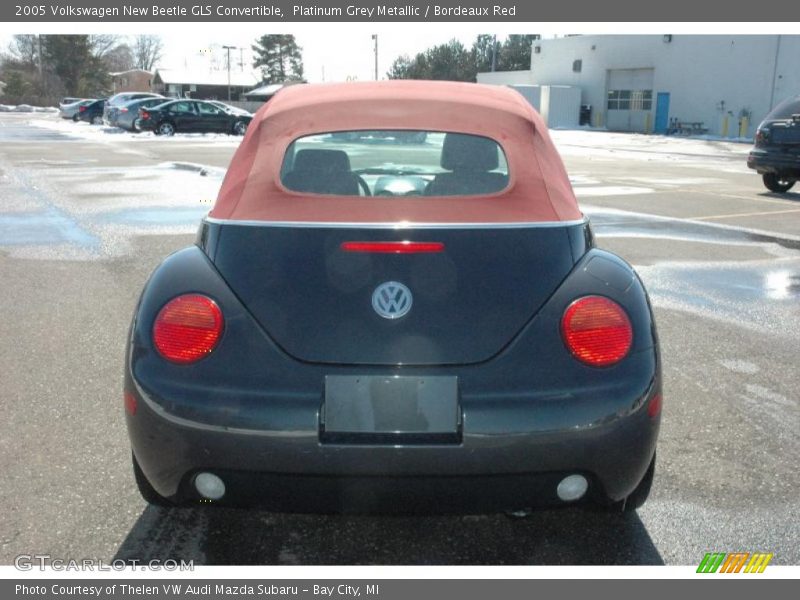 Platinum Grey Metallic / Bordeaux Red 2005 Volkswagen New Beetle GLS Convertible