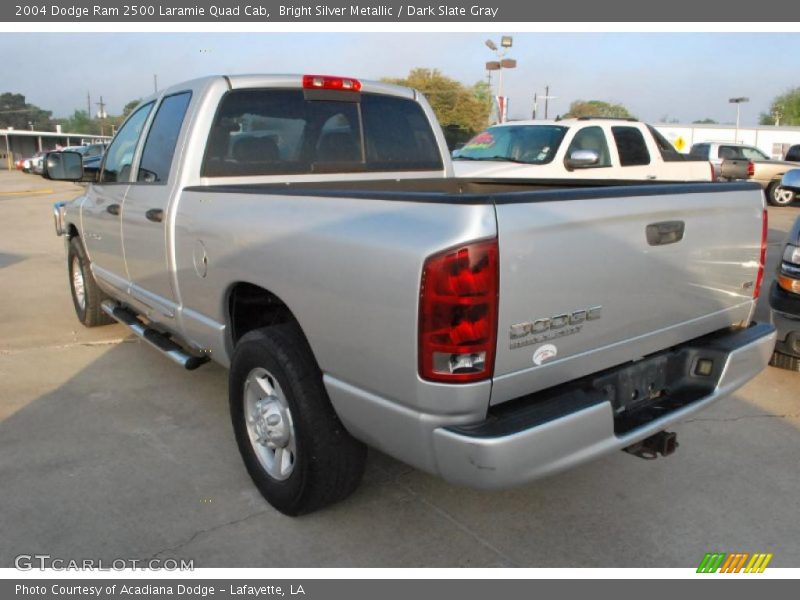 Bright Silver Metallic / Dark Slate Gray 2004 Dodge Ram 2500 Laramie Quad Cab