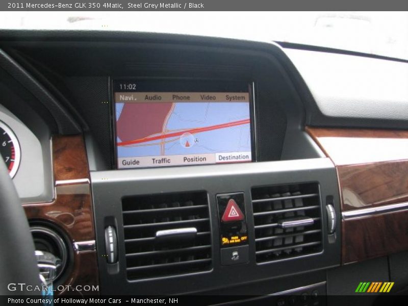 Steel Grey Metallic / Black 2011 Mercedes-Benz GLK 350 4Matic