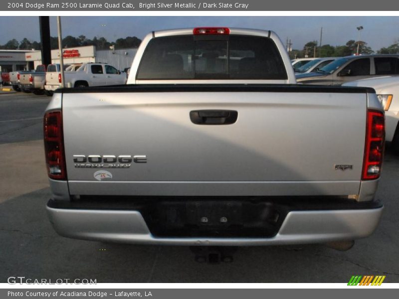 Bright Silver Metallic / Dark Slate Gray 2004 Dodge Ram 2500 Laramie Quad Cab
