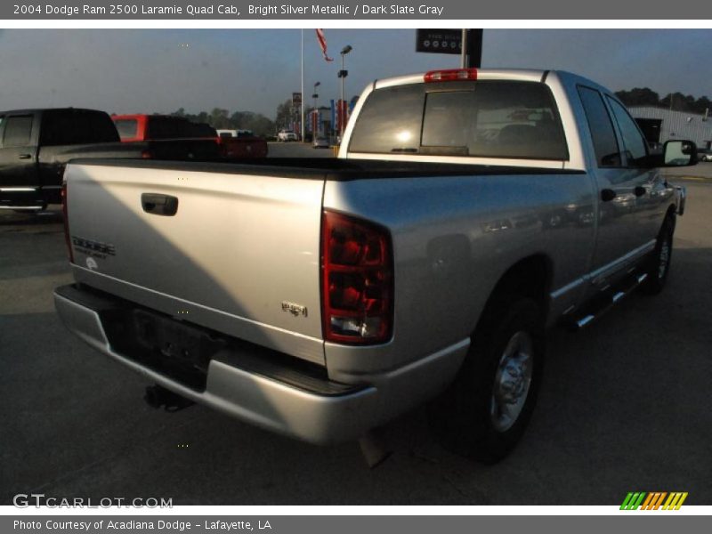 Bright Silver Metallic / Dark Slate Gray 2004 Dodge Ram 2500 Laramie Quad Cab