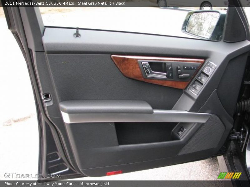 Steel Grey Metallic / Black 2011 Mercedes-Benz GLK 350 4Matic