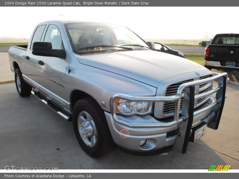 Bright Silver Metallic / Dark Slate Gray 2004 Dodge Ram 2500 Laramie Quad Cab
