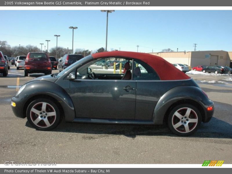 Platinum Grey Metallic / Bordeaux Red 2005 Volkswagen New Beetle GLS Convertible
