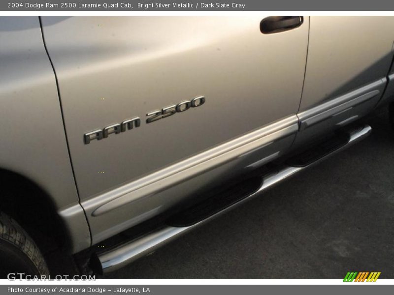 Bright Silver Metallic / Dark Slate Gray 2004 Dodge Ram 2500 Laramie Quad Cab