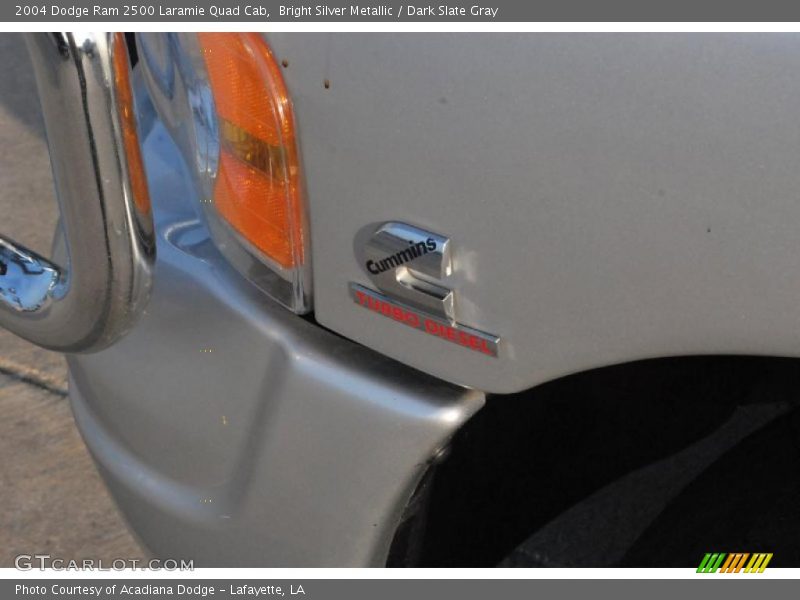 Bright Silver Metallic / Dark Slate Gray 2004 Dodge Ram 2500 Laramie Quad Cab