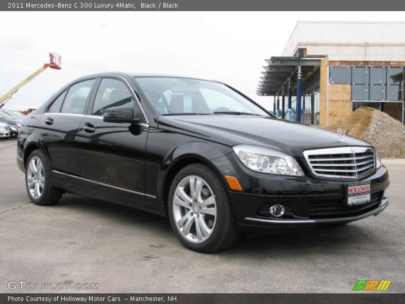 Black / Black 2011 Mercedes-Benz C 300 Luxury 4Matic