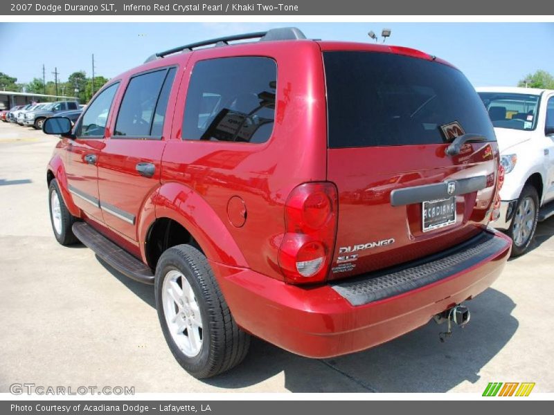 Inferno Red Crystal Pearl / Khaki Two-Tone 2007 Dodge Durango SLT