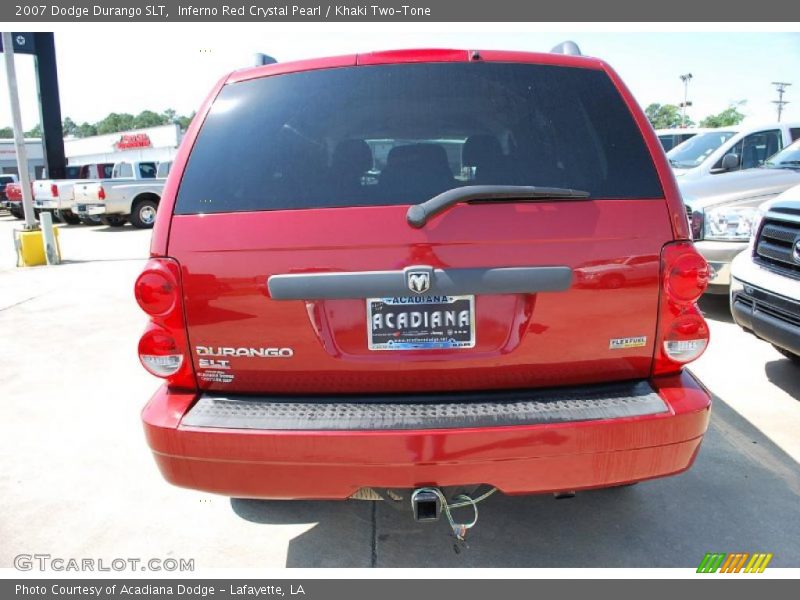 Inferno Red Crystal Pearl / Khaki Two-Tone 2007 Dodge Durango SLT