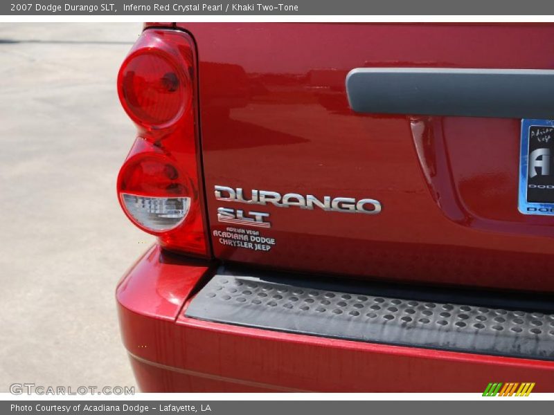 Inferno Red Crystal Pearl / Khaki Two-Tone 2007 Dodge Durango SLT