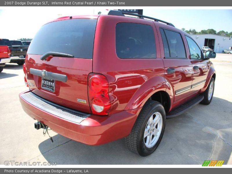 Inferno Red Crystal Pearl / Khaki Two-Tone 2007 Dodge Durango SLT