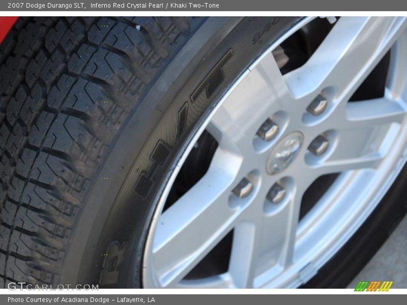Inferno Red Crystal Pearl / Khaki Two-Tone 2007 Dodge Durango SLT