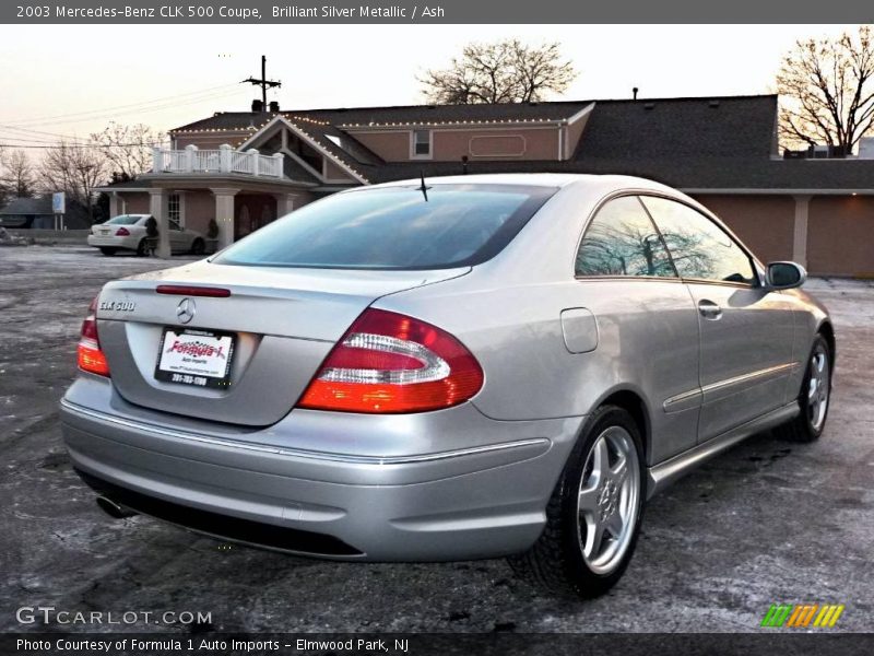 Brilliant Silver Metallic / Ash 2003 Mercedes-Benz CLK 500 Coupe