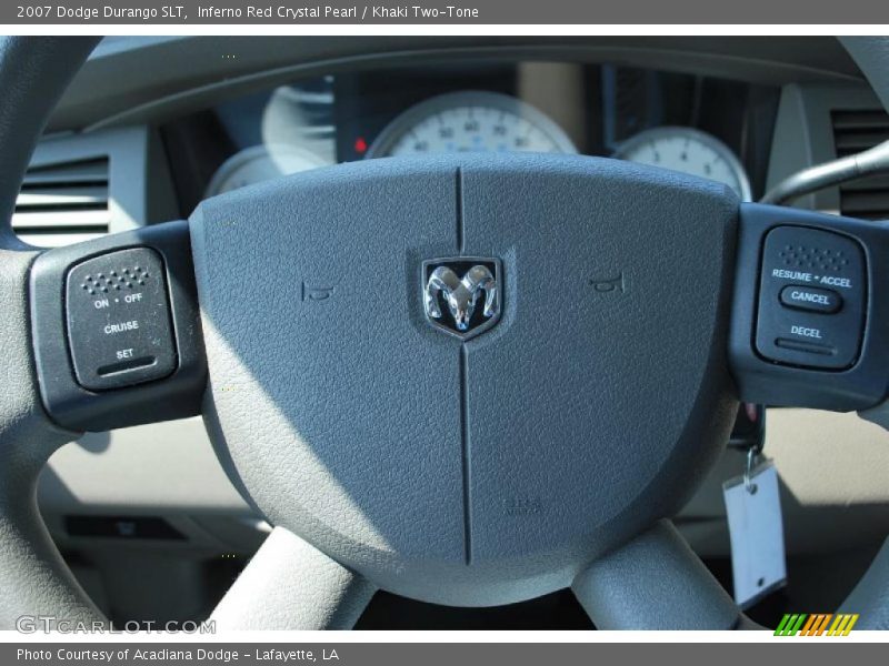 Inferno Red Crystal Pearl / Khaki Two-Tone 2007 Dodge Durango SLT