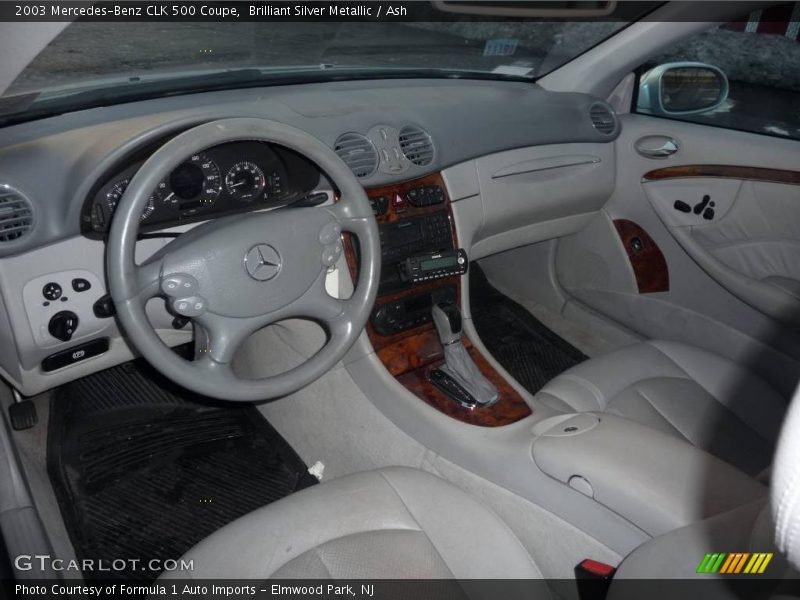 Brilliant Silver Metallic / Ash 2003 Mercedes-Benz CLK 500 Coupe