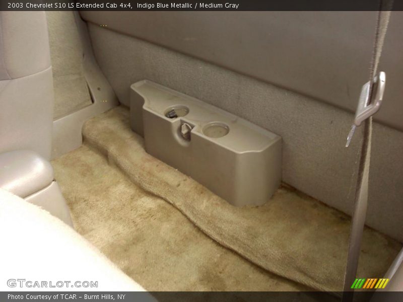 Indigo Blue Metallic / Medium Gray 2003 Chevrolet S10 LS Extended Cab 4x4