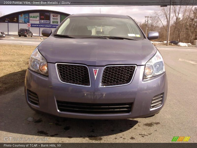 Steel Blue Metallic / Ebony 2009 Pontiac Vibe