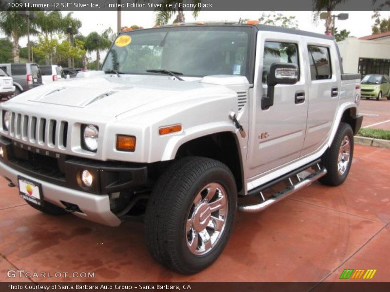 Limited Edition Silver Ice / Ebony Black 2009 Hummer H2 SUT Silver Ice