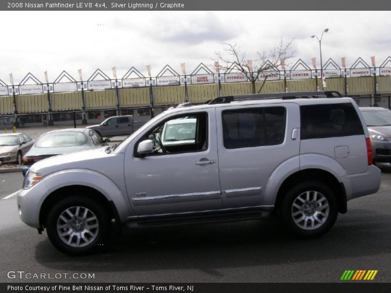 Silver Lightning / Graphite 2008 Nissan Pathfinder LE V8 4x4