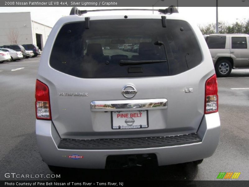 Silver Lightning / Graphite 2008 Nissan Pathfinder LE V8 4x4