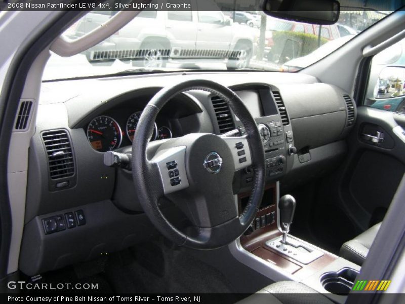 Silver Lightning / Graphite 2008 Nissan Pathfinder LE V8 4x4