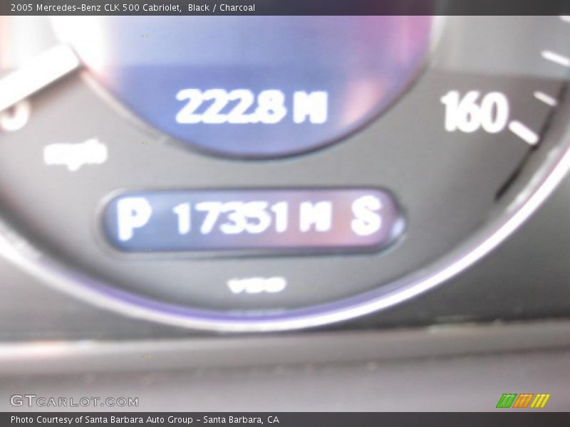 Black / Charcoal 2005 Mercedes-Benz CLK 500 Cabriolet