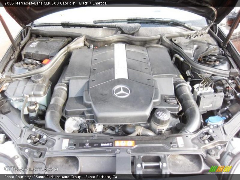  2005 CLK 500 Cabriolet Engine - 5.0L SOHC 24V V8