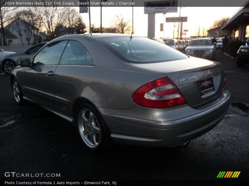 Desert Silver Metallic / Charcoal 2004 Mercedes-Benz CLK 500 Coupe