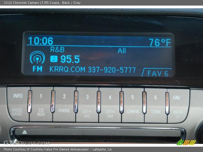 Black / Gray 2010 Chevrolet Camaro LT/RS Coupe