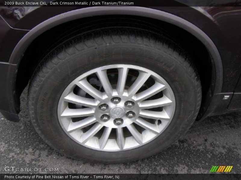 Dark Crimson Metallic / Dark Titanium/Titanium 2009 Buick Enclave CXL