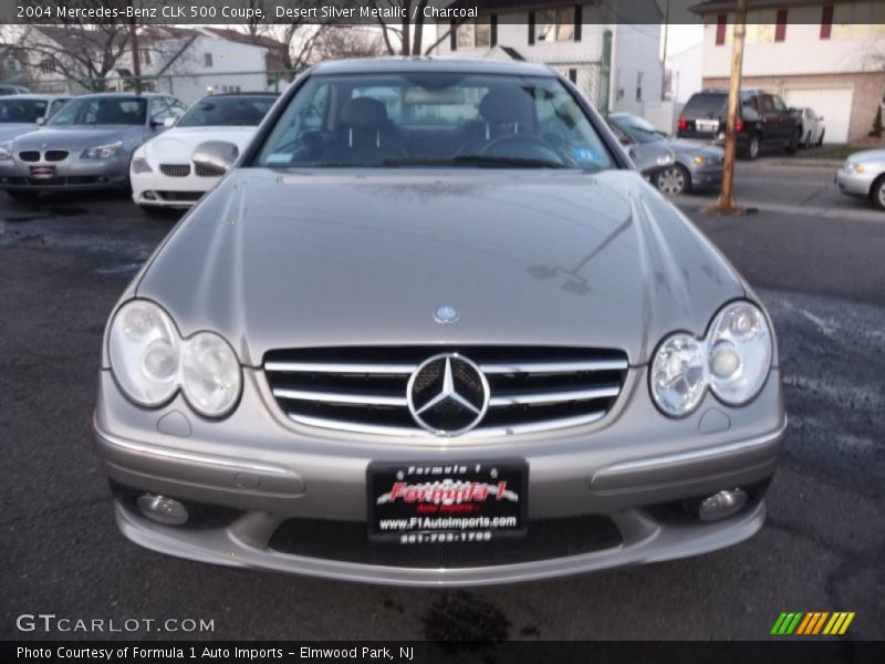 Desert Silver Metallic / Charcoal 2004 Mercedes-Benz CLK 500 Coupe