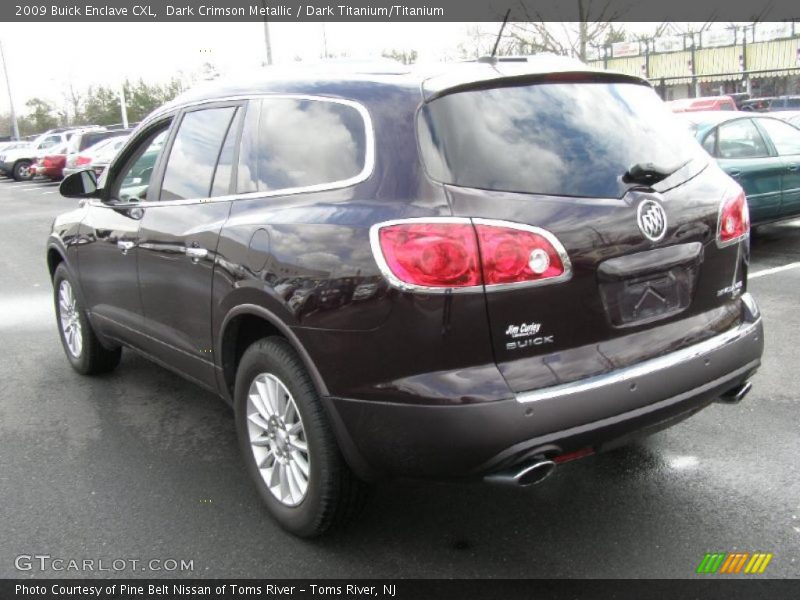 Dark Crimson Metallic / Dark Titanium/Titanium 2009 Buick Enclave CXL