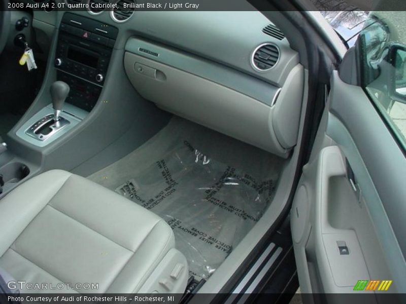 Brilliant Black / Light Gray 2008 Audi A4 2.0T quattro Cabriolet