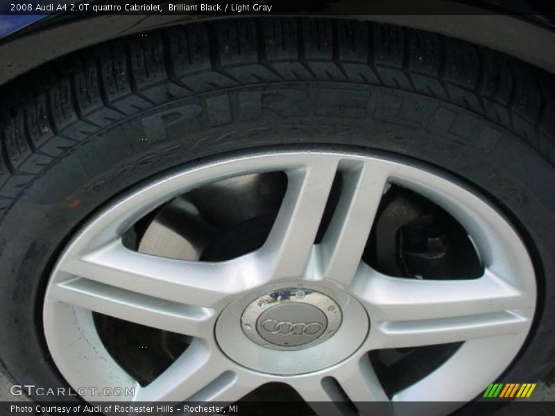 Brilliant Black / Light Gray 2008 Audi A4 2.0T quattro Cabriolet