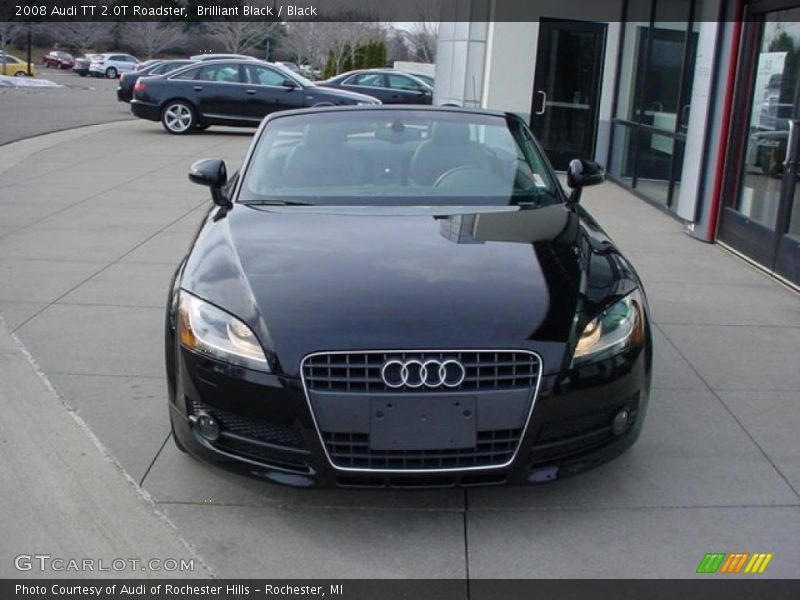 Brilliant Black / Black 2008 Audi TT 2.0T Roadster