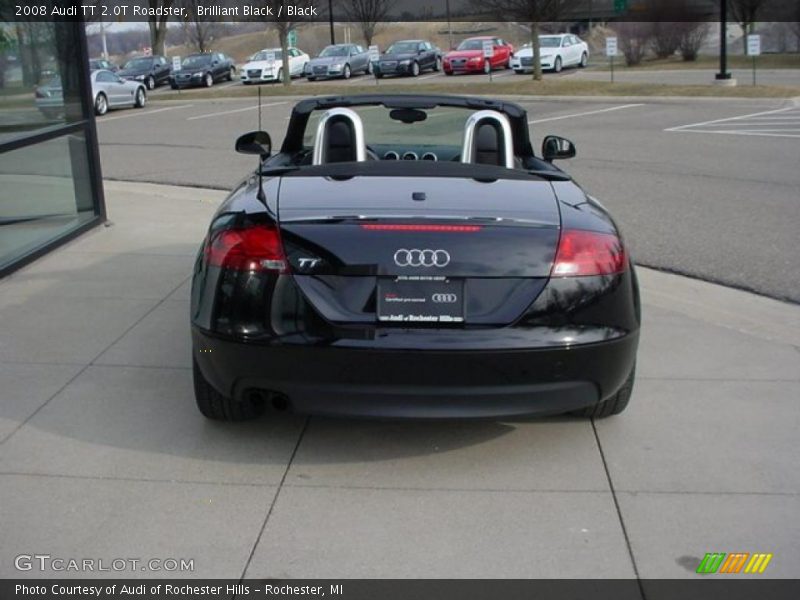 Brilliant Black / Black 2008 Audi TT 2.0T Roadster