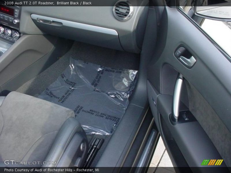 Brilliant Black / Black 2008 Audi TT 2.0T Roadster