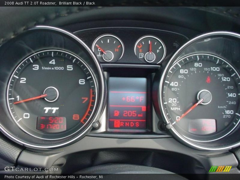  2008 TT 2.0T Roadster 2.0T Roadster Gauges