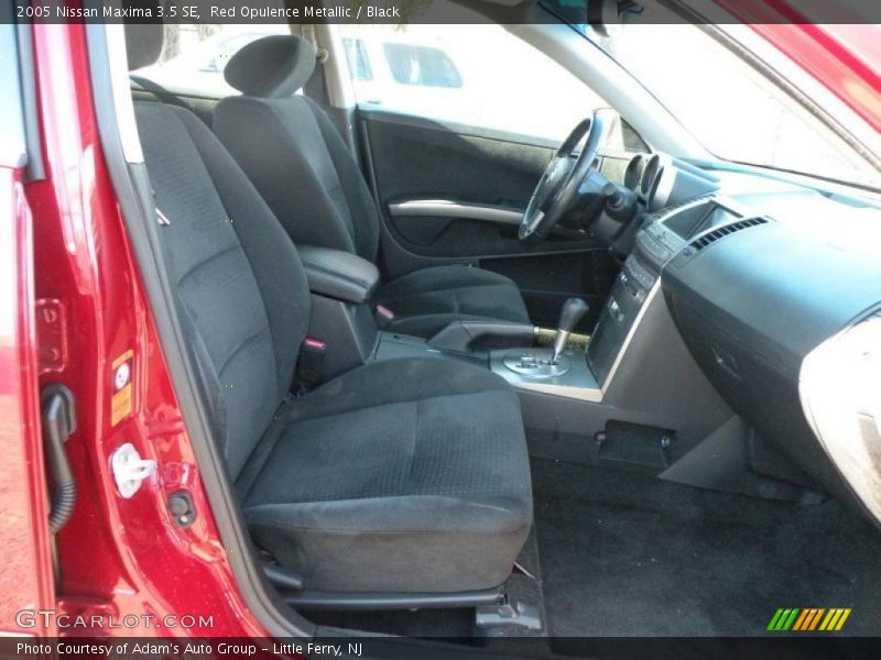 Red Opulence Metallic / Black 2005 Nissan Maxima 3.5 SE
