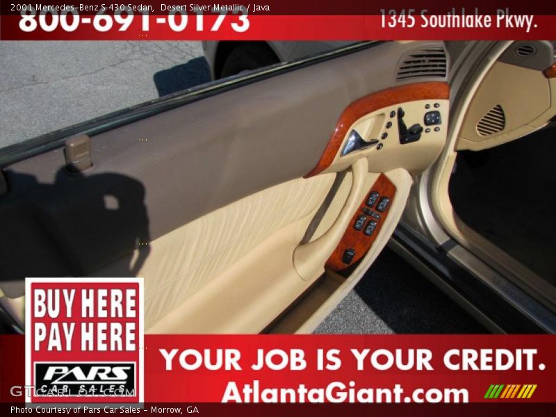 Desert Silver Metallic / Java 2001 Mercedes-Benz S 430 Sedan