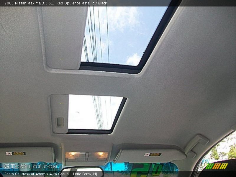 Red Opulence Metallic / Black 2005 Nissan Maxima 3.5 SE