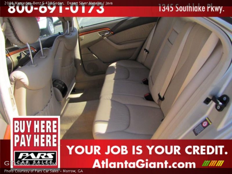 Desert Silver Metallic / Java 2001 Mercedes-Benz S 430 Sedan