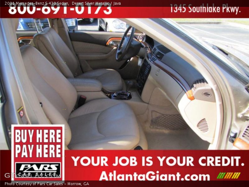 Desert Silver Metallic / Java 2001 Mercedes-Benz S 430 Sedan